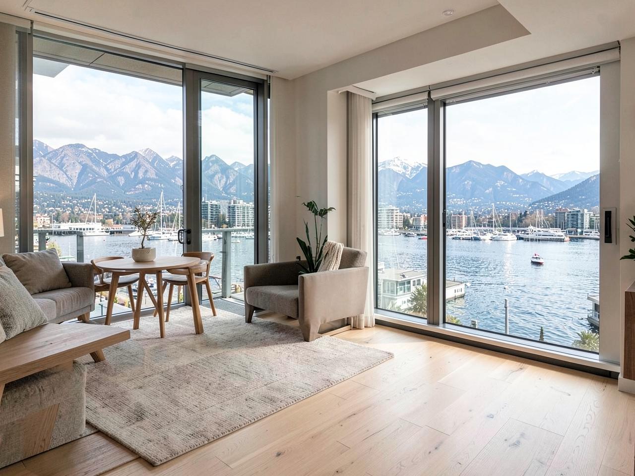 Coal Harbour Waterfront Flat in Vancouver, Canada